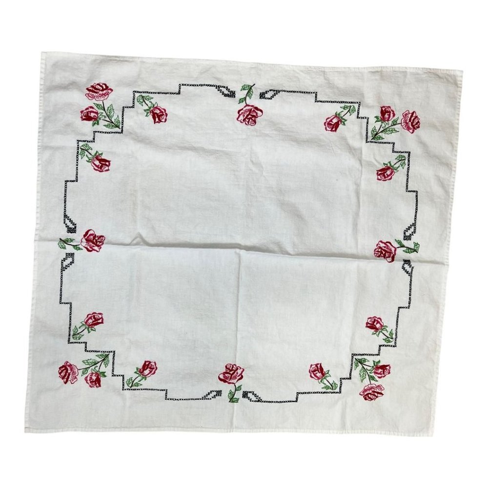 Rose‎ Embroidered Tablecloth